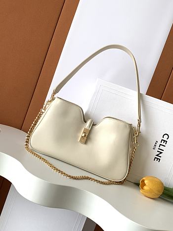 Fortok Celine Camille 16 Soft shoulder bag White 27x4x15cm