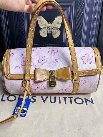 Fortok Louis Vuitton Sakura Papillon Shoulder Bag Pink 28 x 14 x 14 cm 