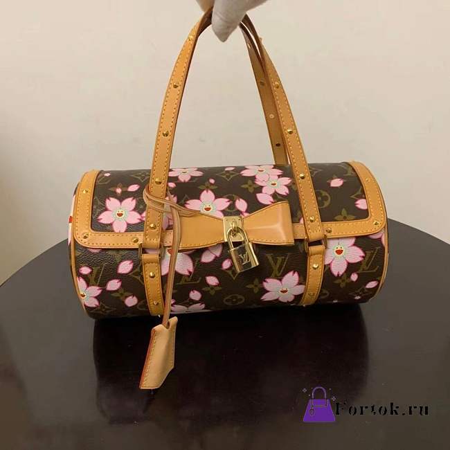 Fortok Louis Vuitton Sakura Papillon Shoulder Bag Brown 28 x 14 x 14 cm  - 1