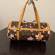 Fortok Louis Vuitton Sakura Papillon Shoulder Bag Brown 28 x 14 x 14 cm  - 3