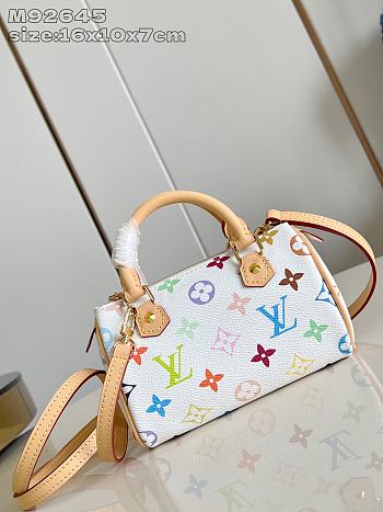 Fortok Louis Vuitton Speedy White 16 x 10 x 7 cm