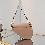 Fortok DIOR SADDLE BAG Warm Taupe Blush Grained Calfskin 25.5 x 20 x 6.5 cm - 6