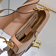Fortok DIOR SADDLE BAG Warm Taupe Blush Grained Calfskin 25.5 x 20 x 6.5 cm - 5
