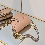 Fortok DIOR SADDLE BAG Warm Taupe Blush Grained Calfskin 25.5 x 20 x 6.5 cm - 4
