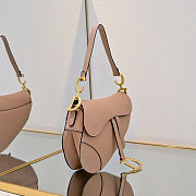 Fortok DIOR SADDLE BAG Warm Taupe Blush Grained Calfskin 25.5 x 20 x 6.5 cm - 2