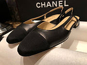 Fortok Chanel Slingback Flat Black  - 5