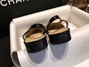 Fortok Chanel Slingback Flat Black  - 3