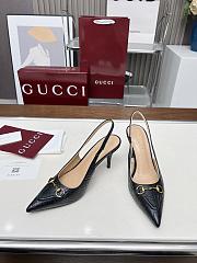 Fortok Gucci slingback pumps Horsebit Black - 5