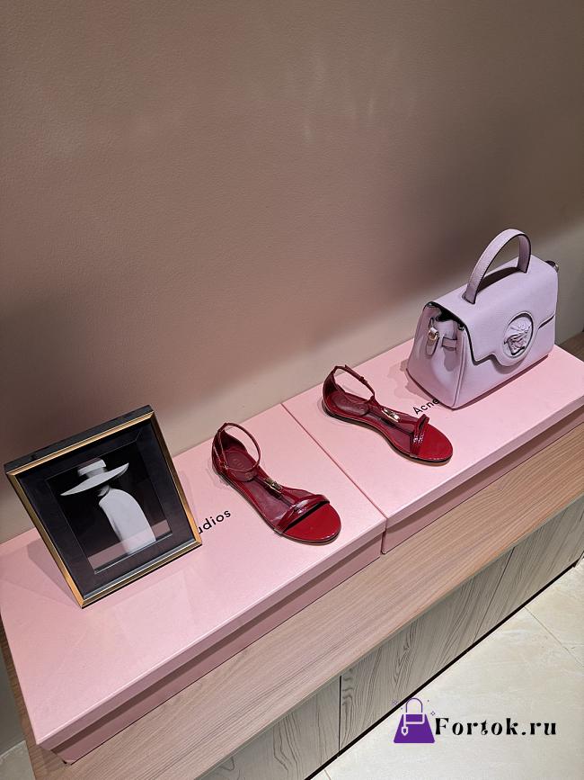 Fortok Gucci Slingback Flat Red  - 1