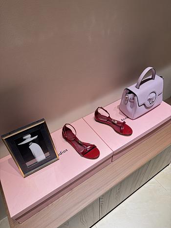 Fortok Gucci Slingback Flat Red 