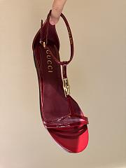 Fortok Gucci Slingback Flat Red  - 4
