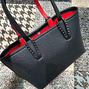 Fortok Christian Louboutin Women's Large Cabata Calfskin Leather Tote Black 39 x 30 x 14 cm - 2