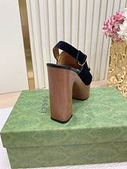 Fortok Gucci Horsebit Sandals Black 13cm - 3