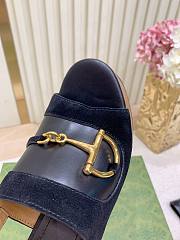 Fortok Gucci Horsebit Sandals Black 13cm - 4