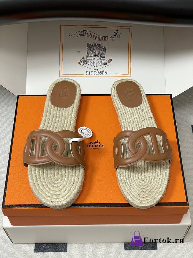 Fortok Hermes Famosa espadrille naturel  - 1