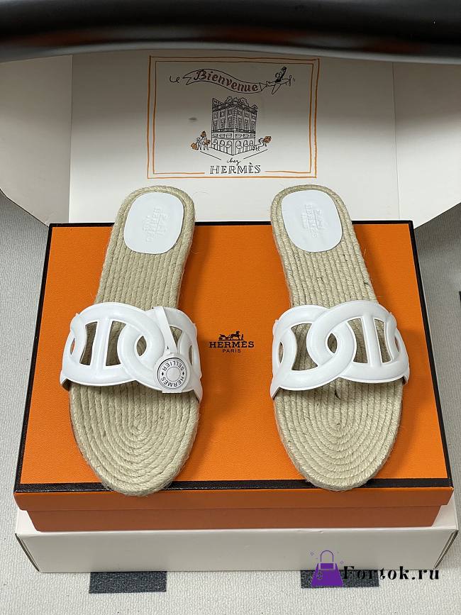 Fortok Hermes Famosa espadrille White - 1