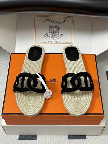 Fortok Hermes Famosa espadrille Black