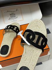 Fortok Hermes Famosa espadrille Black - 5
