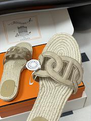 Fortok Hermes Famosa espadrille Beige - 3