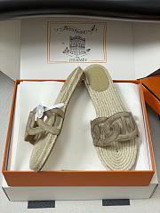 Fortok Hermes Famosa espadrille Beige - 5