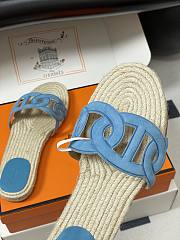 Fortok Hermes Famosa espadrille Blue - 5