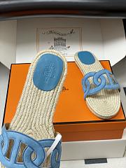 Fortok Hermes Famosa espadrille Blue - 4