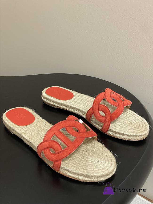 Fortok Hermes Famosa espadrille Orange - 1