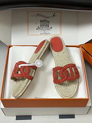 Fortok Hermes Famosa espadrille Orange - 5