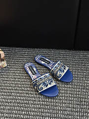 Fortok Dolce & Gabbana Embroidered slides Blue - 3