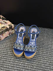 Fortok Dolce & Gabbana Embroidered Wedges Blue - 6