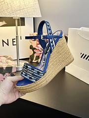 Fortok Dolce & Gabbana Embroidered Wedges Blue - 5