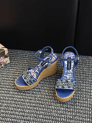 Fortok Dolce & Gabbana Embroidered Wedges Blue - 2