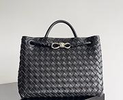 Fortok Bottega Veneta Womens Andiamo Medium Black 32*24*12cm - 1