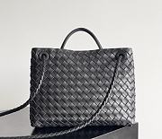 Fortok Bottega Veneta Womens Andiamo Medium Black 32*24*12cm - 3