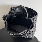 Fortok Bottega Veneta Womens Andiamo Medium Black 32*24*12cm - 4