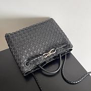 Fortok Bottega Veneta Womens Andiamo Medium Black 32*24*12cm - 5
