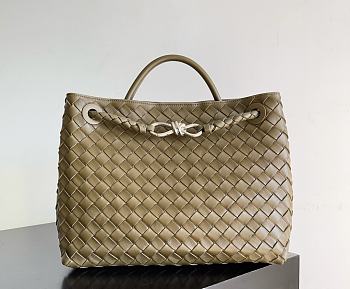 Fortok Bottega Veneta Womens Andiamo Medium Cypress 32*24*12cm 