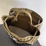 Fortok Bottega Veneta Womens Andiamo Medium Cypress 32*24*12cm  - 2