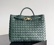 Fortok Bottega Veneta Womens Andiamo Medium Green 32*24*12cm   - 1