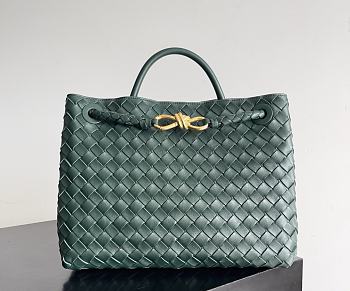 Fortok Bottega Veneta Womens Andiamo Medium Green 32*24*12cm  