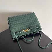 Fortok Bottega Veneta Womens Andiamo Medium Green 32*24*12cm   - 4