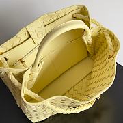 Fortok Bottega Veneta Womens Andiamo Baby Yellow 32*24*12cm    - 3