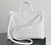 Fortok Bottega Veneta Womens Andiamo Medium White 32*24*12cm   - 4