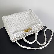 Fortok Bottega Veneta Womens Andiamo Medium White 32*24*12cm   - 3