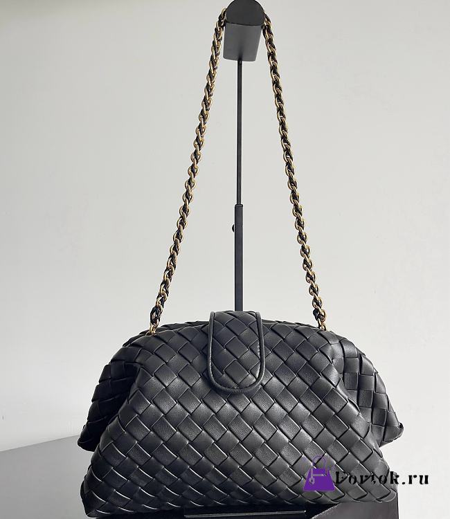 Fortok Bottega Veneta Medium Lauren 1980 Black 31.5 x 16.5 x 11cm - 1