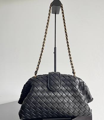 Fortok Bottega Veneta Medium Lauren 1980 Black 31.5 x 16.5 x 11cm