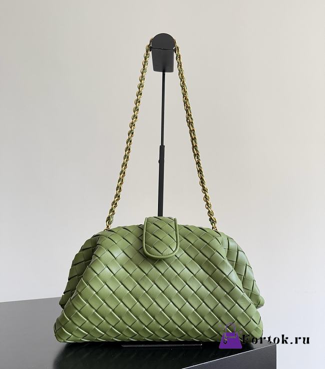 Fortok Bottega Veneta Medium Lauren 1980 Green 31.5 x 16.5 x 11cm - 1