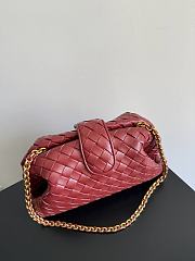 Fortok Bottega Veneta Medium Lauren 1980 Red 31.5 x 16.5 x 11cm  - 3
