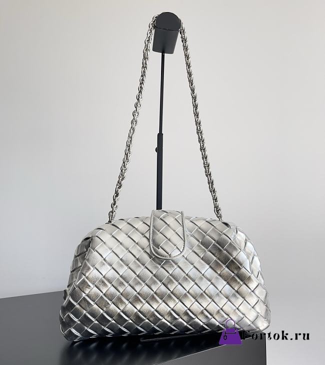 Fortok Bottega Veneta Medium Lauren 1980 Silver 31.5 x 16.5 x 11cm - 1
