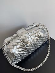 Fortok Bottega Veneta Medium Lauren 1980 Silver 31.5 x 16.5 x 11cm - 4